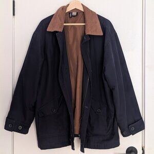 H&M Oversized Canvas Jacket Navy